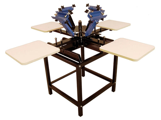 Genesis Manual Press - 4 Color / 4 Station w/ Stand