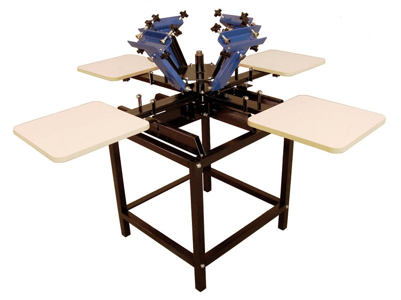 Genesis Manual Press - 4 Color / 4 Station w/ Stand