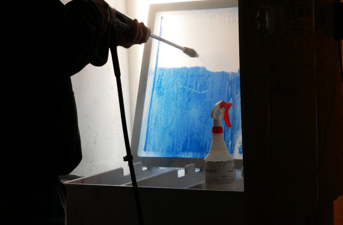 Learning Screen Reclaim at the Texsource Screen Printing 101 Class