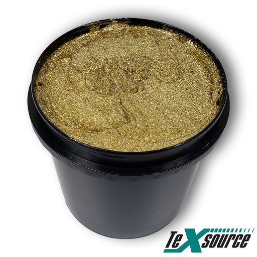 Texsource Specialty Ink - Gold Glitter | Screen Printing Ink
