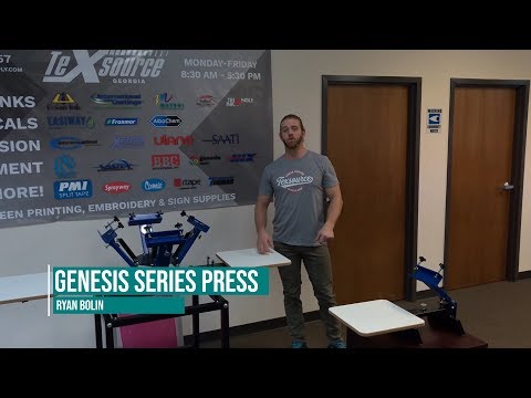 Genesis Manual Press - 4 Color / 1 Station | Texsource