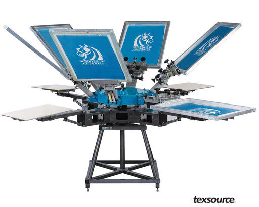 Workhorse Mach Floor Press - 6 Color / 4 Station | Texsource
