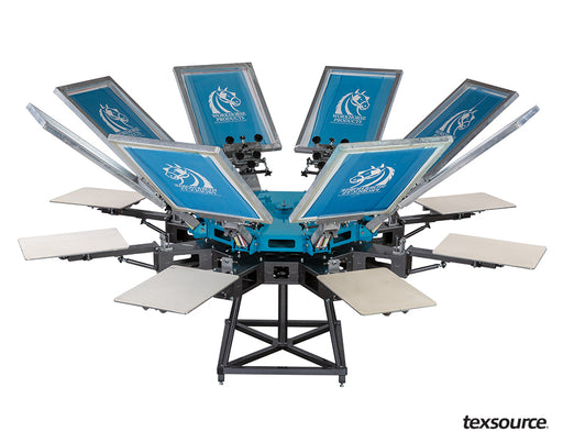 Workhorse Mach Floor Press - 8 Color / 8 Station | Texsource