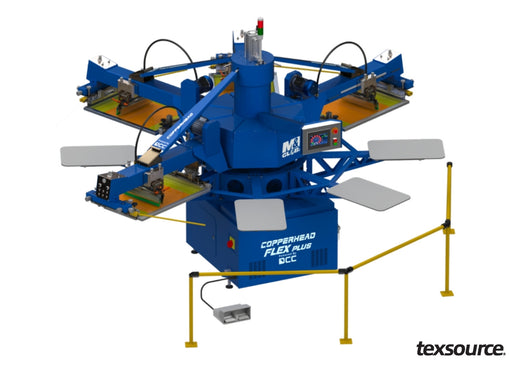 M&R Copperhead Flex Plus Automatic Press - 6 Color / 8 Station