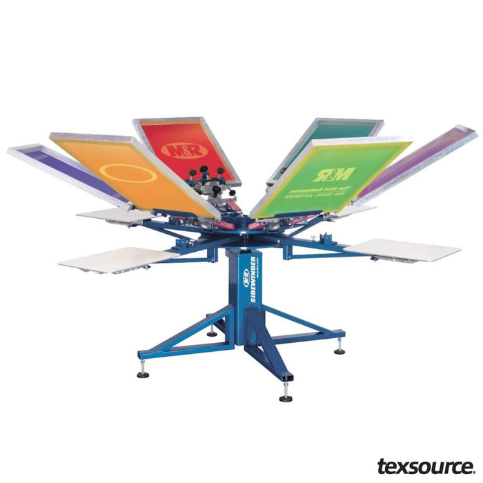 M&R Sidewinder Manual Press - 6 Color / 4 Station | Texsource