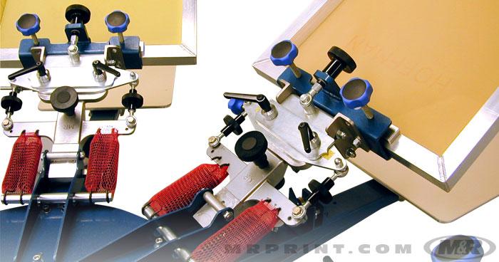 M&R Sidewinder Manual Press - 6 Color / 4 Station Detail