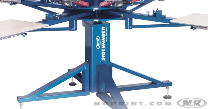 M&R Sidewinder Manual Press - 6 Color / 6 Station Detail