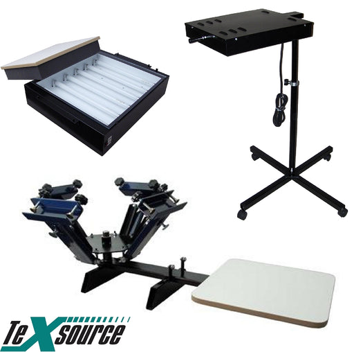 Genesis Screen Printing Kit 06 - 4 Color 1 Station Press - Flash