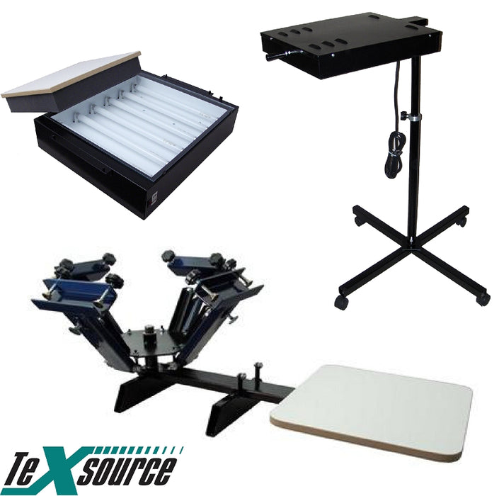 Genesis Screen Printing Kit 06 - 4 Color 1 Station Press - Flash