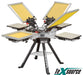 Vastex V-1000 Screen Printing Press | 4 Color 4 Station