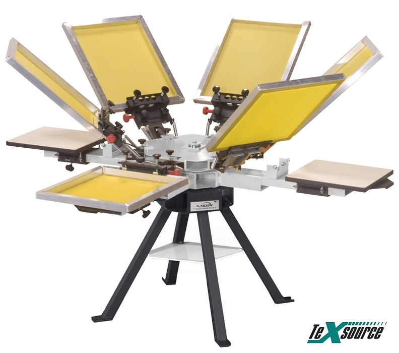 Vastex V-1000 Screen Printing Press | 6 Color 6 Station