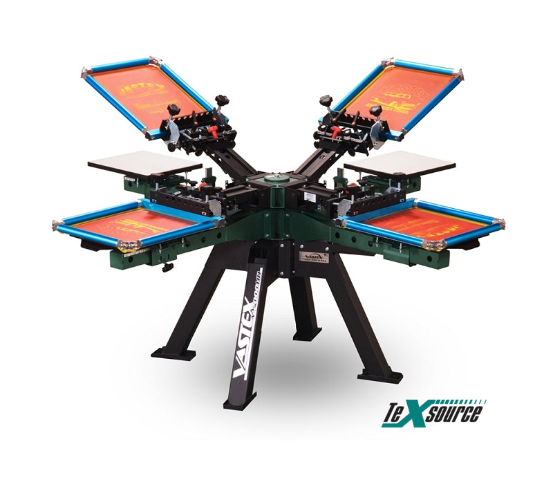Vastex V-2000HD Manual Press - 4 Color / 4 Station