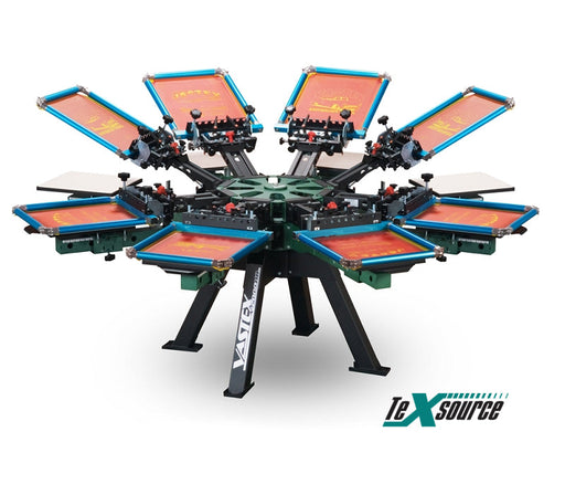 Vastex V-2000HD Screen Printing Press 8 Color
